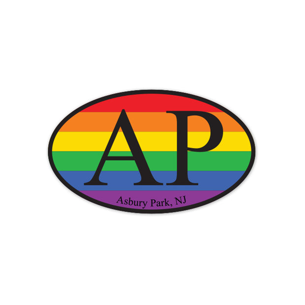 AP Pride Oval Magnet