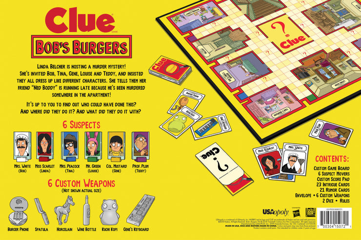 CLUE Bob's Burgers