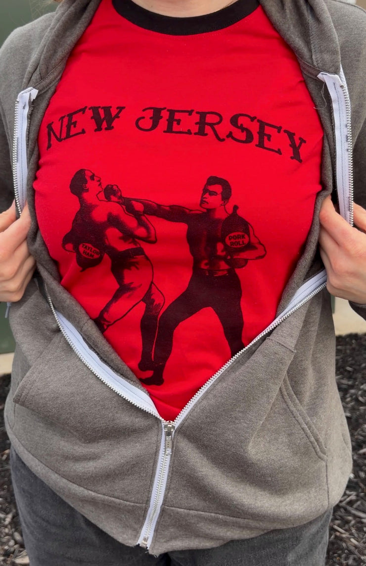 Boxing Men Red Ringer Tee - RadShirts – Asbury Park Fun House