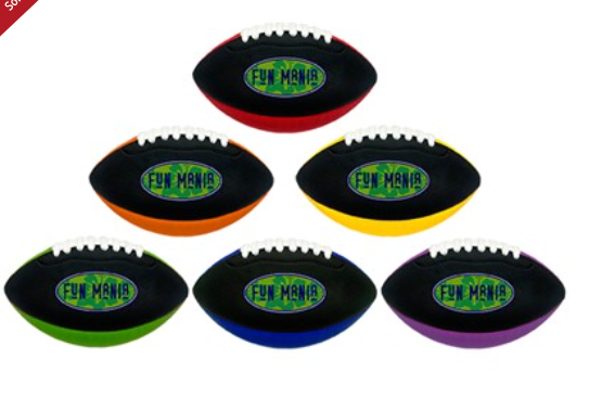 Assorted Color Footballs 11"