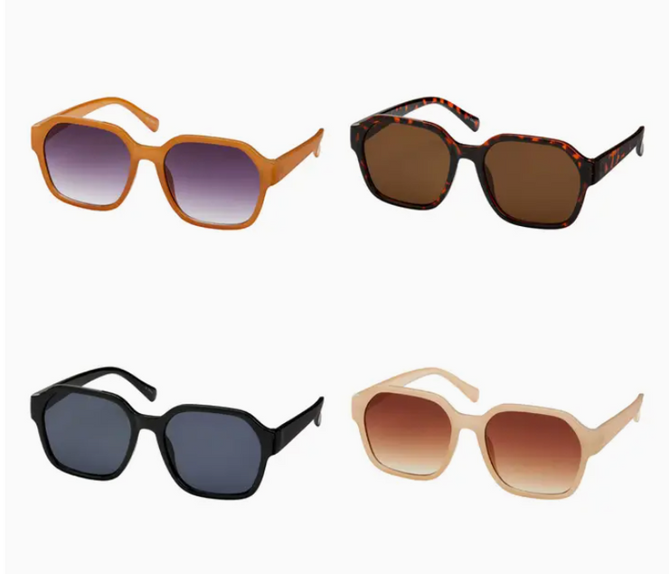 1310 Rose Angled Oversized Sunglasses