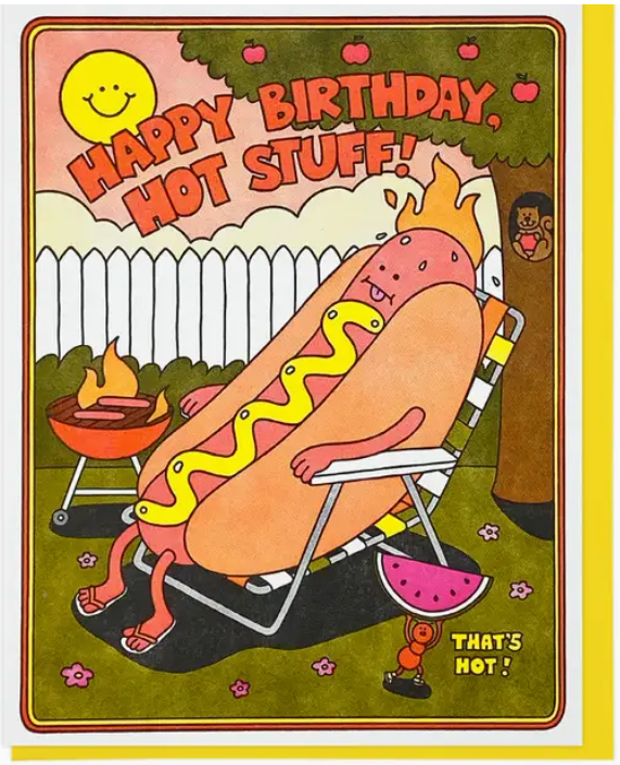 Happy Birthday Hot Stuff! Card