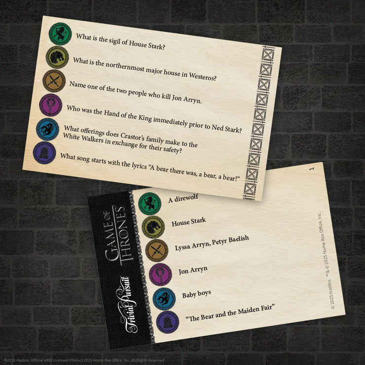 TRIVIAL PURSUIT: Game of Thrones