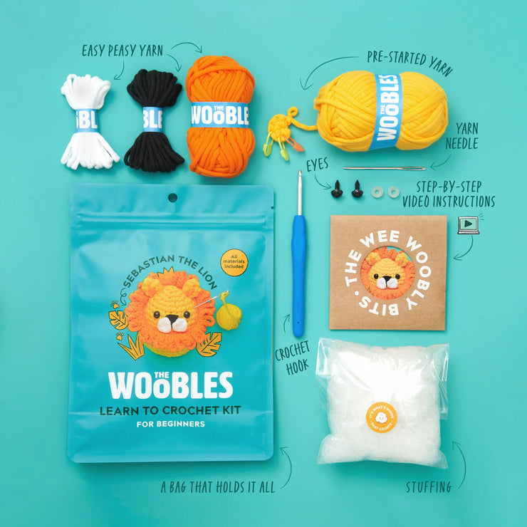 The Woobles - Sebastian the Lion Crochet Kit