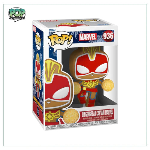 GINGERBREAD Captain Marvel 936 Pop!