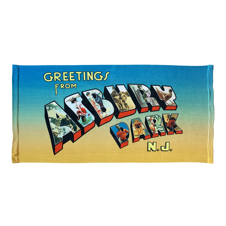 Vintage Greetings Beach Towel